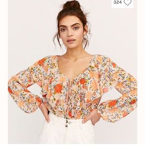 Free People Floral Top